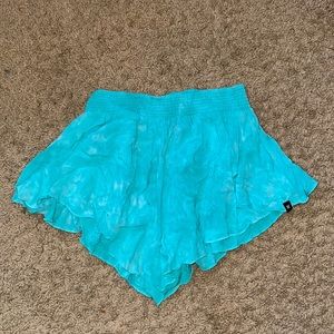 HURLEY TURQUOISE FLOWY SHORTS